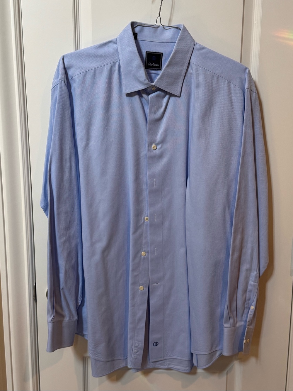 David Donahue Light Blue Men's Dress Shirt